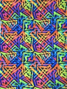 digital fabric printing, neon fabric