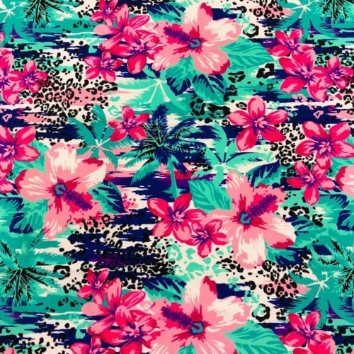 Leopard Tropical Spandex, leopard tropical spandex