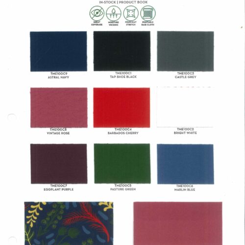 Swatch Card Showing The Merit Collection