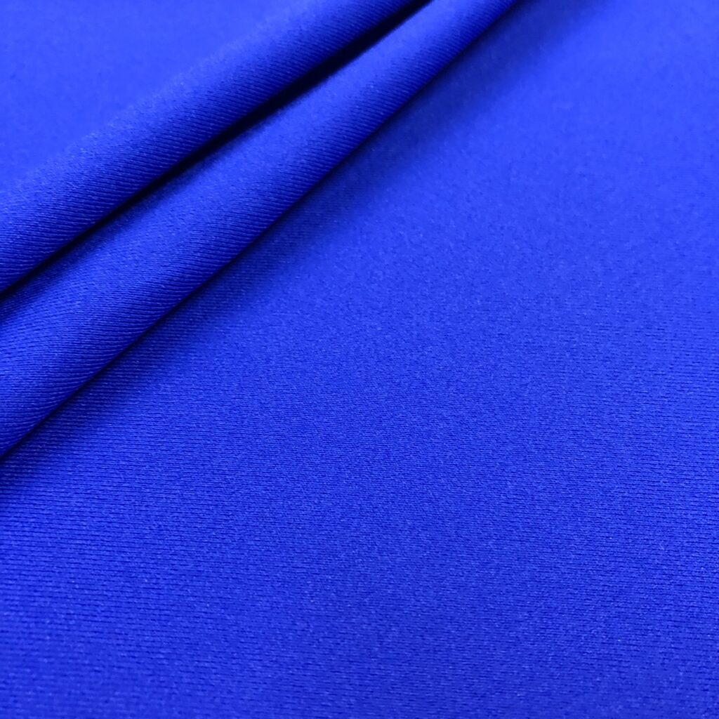 Atlantis Recycled chlorine-proof swimwear fabric in Peacock blue.