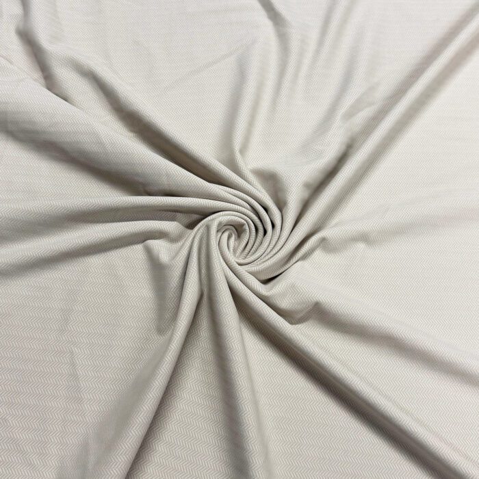 Chevron Jacquard Knit White/Cream