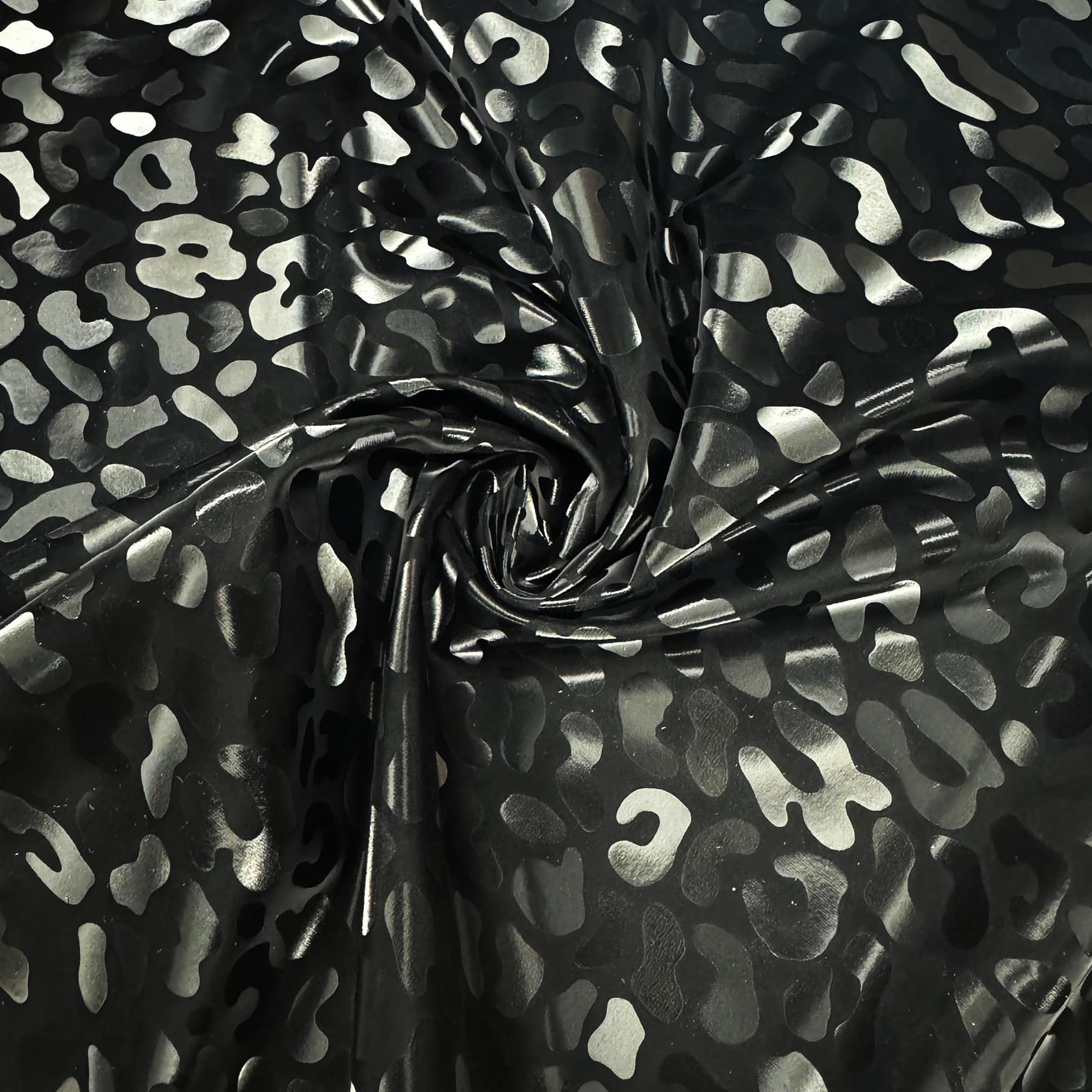 3D Leopard PU Coated Tricot