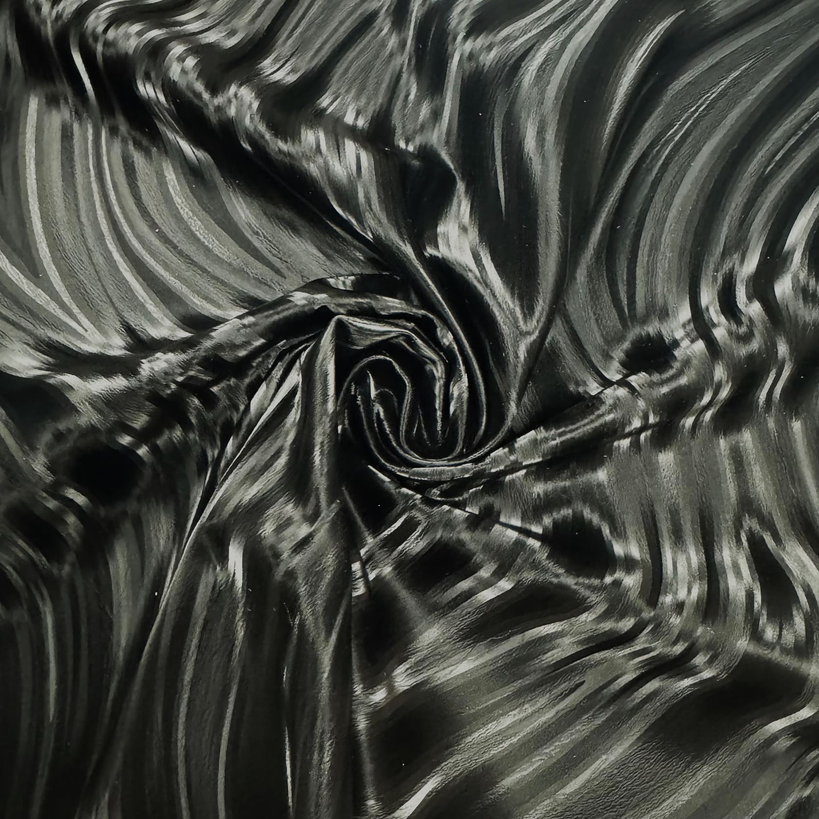 3D Waves PU Coated Tricot