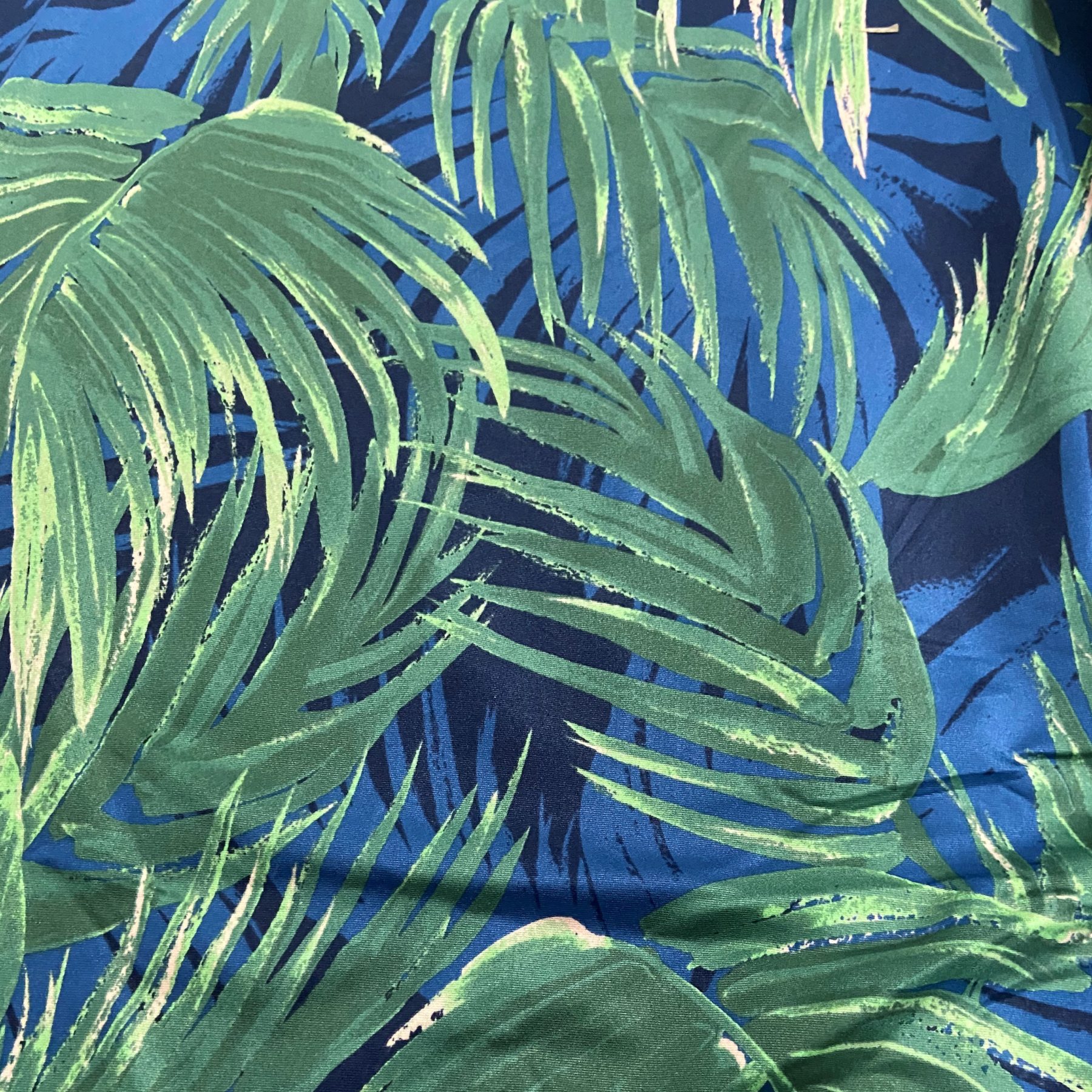 Azul Palm Print On Tricot