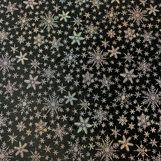 Blizzard Silver Holographic Foil Velvet