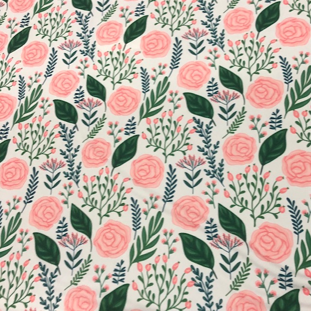 Floral Print On Super Drape Jersey