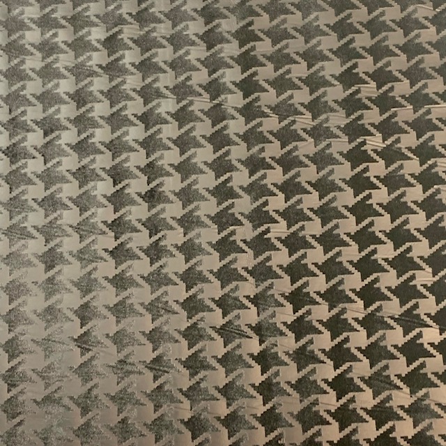 Houndstooth Matte Foil Velvet