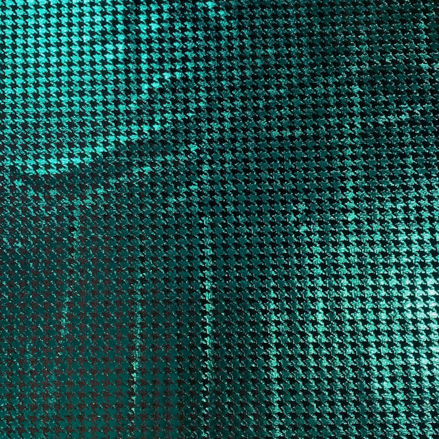 Houndstooth Foil Velvet