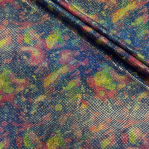 Pastel Drips Holographic Foil Tricot