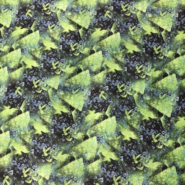 Rain Droplets Print On Micro Suede