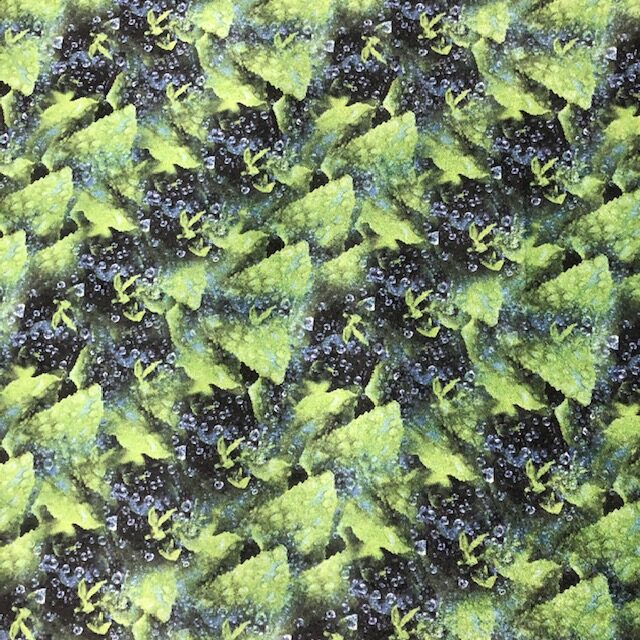 Rain Droplets Print On Micro Suede