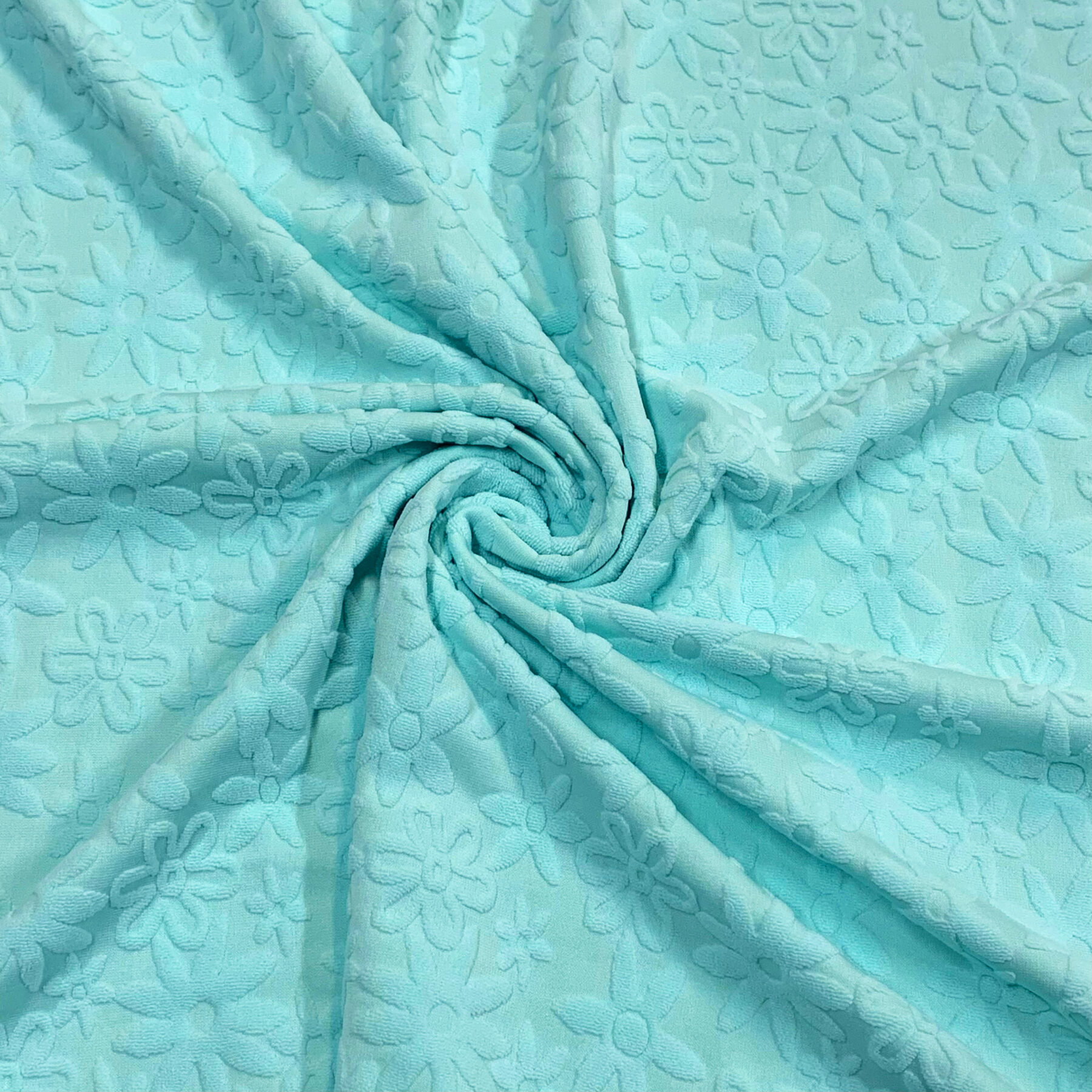 Recycled Daisy Jacquard Terry Cloth