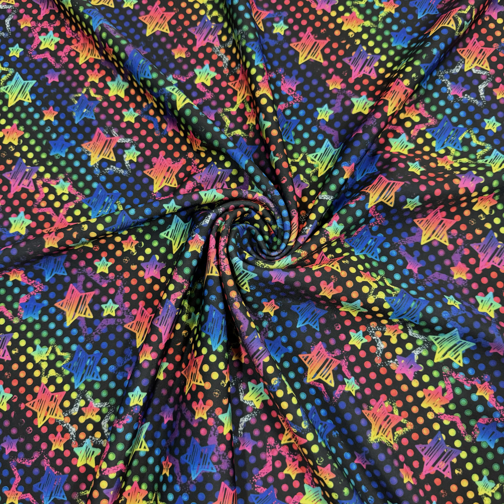 Skate Rink Stars Printed Tricot