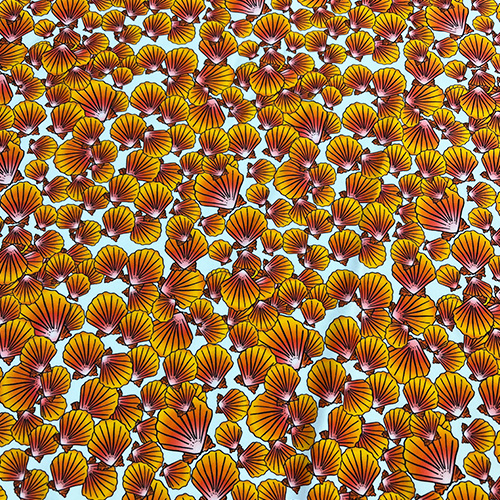 Sunrise Shells Print On Flux Tricot