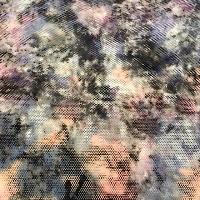 Tie Dye Vintage Camo Foil Tricot