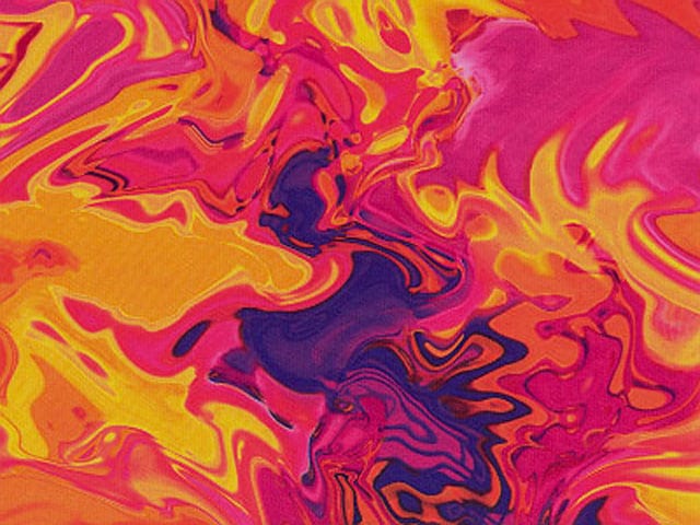 colorful wave print